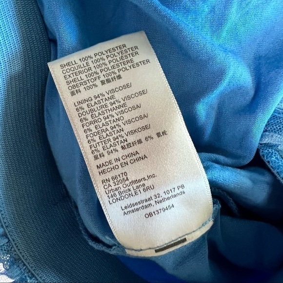 NWT FREE PEOPLE 70s Sheer Lace High Waist Slit Hem Flare Leg Bell Bottom Pant XS - Picture 7 of 7